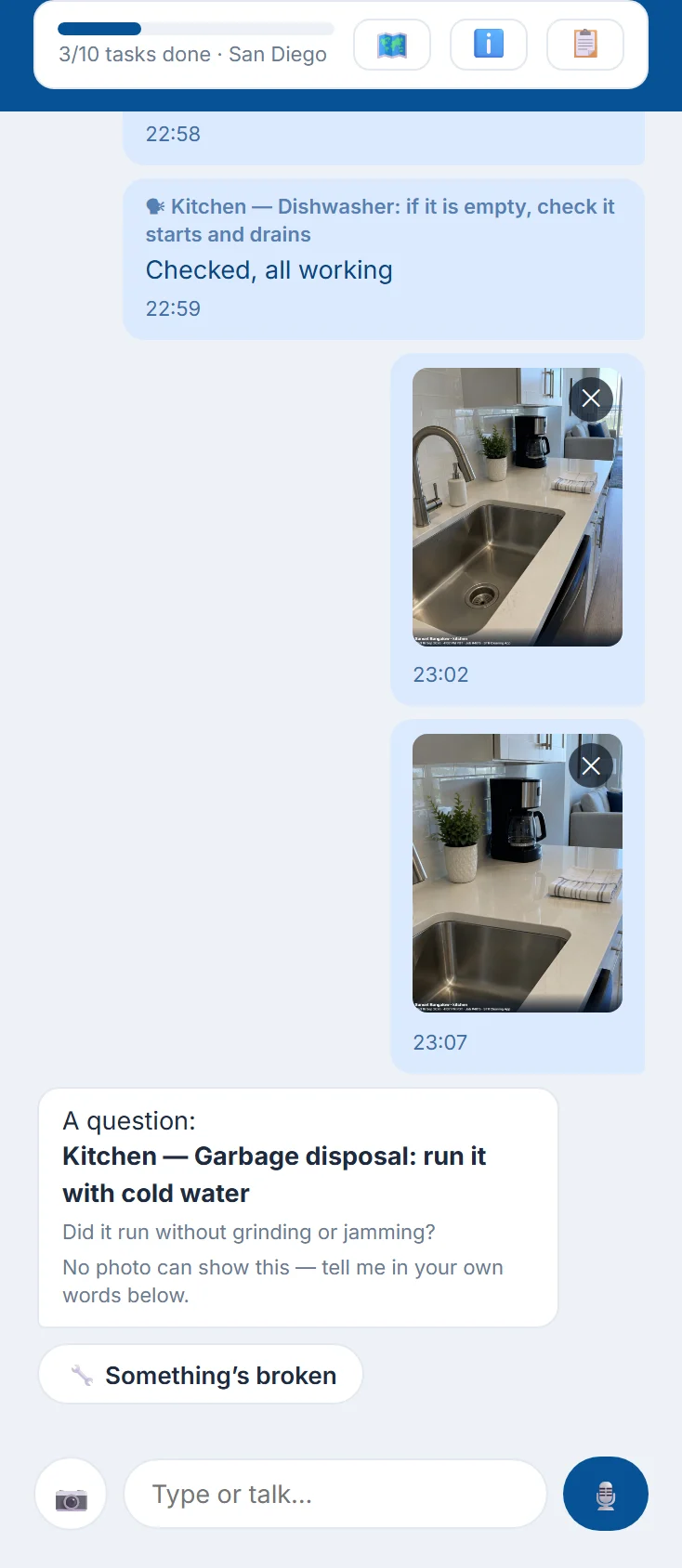 The chat asks a question no photo can answer